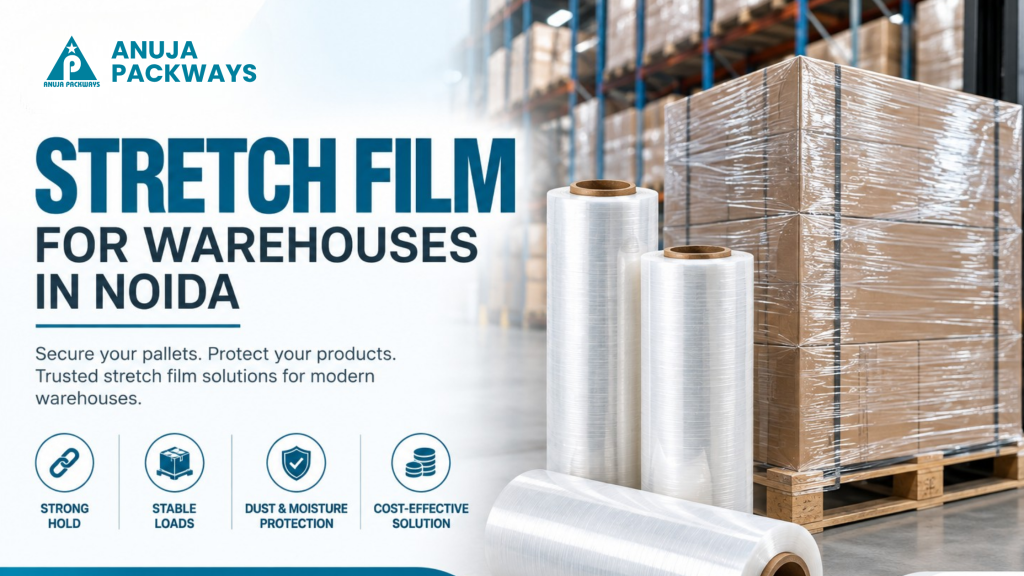 Stretch Film Supplier for Warehouses in Noida | Anuja Packways